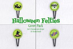 Halloween ITH Green Set of 4 Embroidery Designs Product Image 1