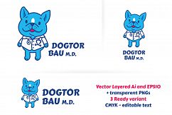 Dogtor Bau M.d. veterinary logo Product Image 1