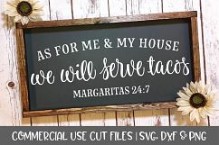 As For Me And My House-Digital Cutting File - SVG, DXF, PNG Product Image 1