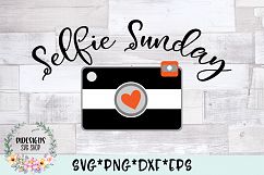 Selfie Sunday Photography SVG Cut File Product Image 1