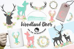 Woodland deer graphics and illustrations Product Image 1