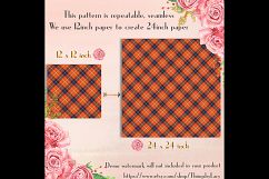 16 Seamless Orange and Green Tartan Digital Papers Product Image 7
