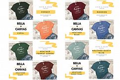 T-Shirt Mockup Bella Canvas 3001 Mega Bundle TShirt Flat Lay Product Image 3
