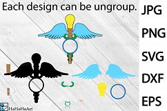 Circle Doctor and Medical - Clip art / Cutting Files 97c Product Image 2