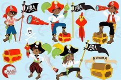 Pirate boys, African American Pirate clipart, graphics and illustrations AMB-174 Product Image 4