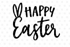 Happy Easter SVG, EPS, DXF, PNG, Spring quote Product Image 2