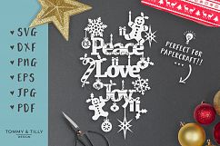 Peace Love Joy - SVG EPS DXF PNG PDF JPG Cut File Product Image 2