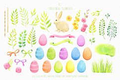 Happy Easter watercolor collection Product Image 5