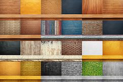 100 Realistic Shelves on Wall. Set 1 Product Image 5