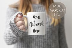 4 Mug Mockups - winter jumpers theme Product Image 3