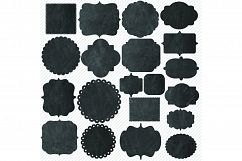 Chalkboard Frames Clipart - 20 Chalkboard Clipart Labels Product Image 2