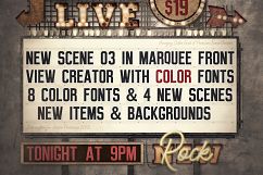 Marquee Front View - Color Fonts Product Image 12