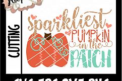 Sparkliest Pumpkin In The Patch - Thanksgiving SVG Cu Product Image 2