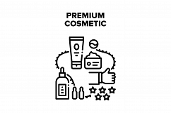 Premium Cosmetic Vector Black Illustration Product Image 1