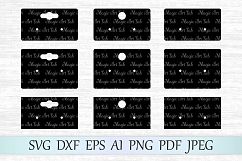 Earring cards SVG, Earring display cards SVG template, DIY Product Image 1