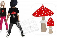 Toadstool Machine Embroidery Design SET Product Image 1