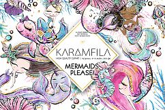 Mermaid Clipart Product Image 1