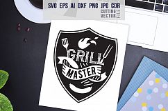 Grill Master Quote - svg, eps, ai, cdr, dxf, png, jpg Product Image 1