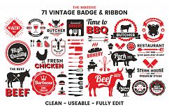 71 VINTAGE BADGE &amp; RIBBON Vol.7 Product Image 5