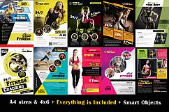 10 Body Fitness Ads Flyers Bundle Product Image 1