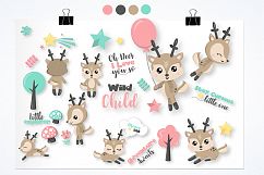 Woodland deer graphics and illustrations Product Image 2