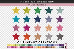 Glitter Star Clip Art - 100 Clip Art Graphics Product Image 1