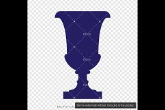 100 Vintage Garden Urn Clip Arts, Antique, Retro, European Product Image 2