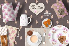 Flower fuchsia patterns watercolor Product Image 4