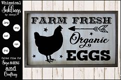 Farm Fresh Organic Eggs SVG Product Image 1