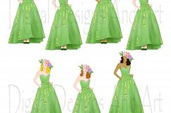 Spring girl clipart Product Image 3
