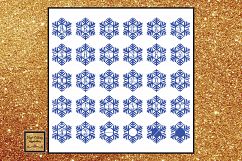 Snowflake Svg, Snowflake Monogram Svg, Snowflake Bundle Svg Product Image 2