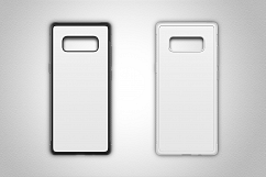 Galaxy Note 8 2d Rubber Flex Case Design Mockup Back Product Image 2