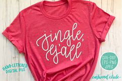 Jingle Y'all Hand Lettered SVG Product Image 1