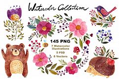 Big Watercolor Forest Collection Product Image 1