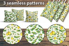 Watercolor olives and olive oil set Product Image 9