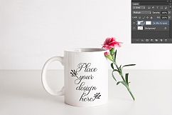 Coffee mug mock up white mug pink mockup 11oz cup mockups Product Image 2