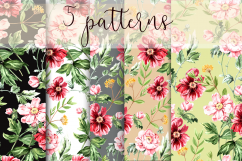 Watercolor Peonies Prints, Patterns &amp; Clip Arts Product Image 2