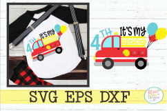 Fourth Birthday Firetruck Product Image 1