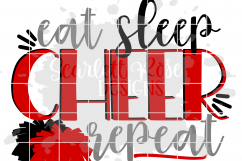 Eat Sleep Cheer Repeat SVG Product Image 2