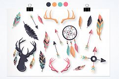 Boho deer graphics and illustrations Product Image 2