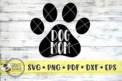 Dog Mom Paw Print SVG Product Image 1
