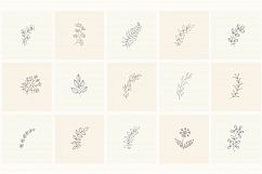 165 Hand Drawn Floral Elements, Frames. Product Image 4