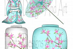 Asia girl clipart Product Image 4