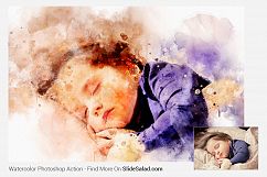 Watercolor Photoshop Action Product Image 9
