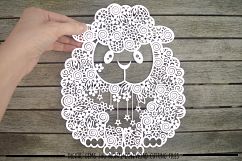 Sheep paper cut SVG / DXF / EPS files Product Image 2