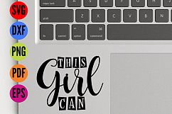 This Girl Can SVG Quote Cutting File  Product Image 2