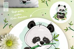 Set of cute pandas Product Image 3