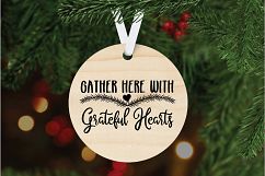 Christmas SVG Cut File -Gather Here with Grateful Hearts SVG Product Image 6