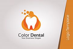 Colorful dental logo design template Product Image 3