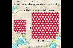 100 Seamless White Hand Drawn Polka Dot Digital Papers Product Image 2